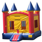 Red and Blue Castle Moonbounce